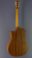 Christian Stoll acoustic guitar spruce, rosewood, cutaway, scale 65 cm, back view