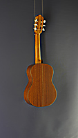 Juan Aguilera, Modell niña 52, 1/4-Kindergitarre Fichte, Mahagoni, Mensur 52 cm, Rückansicht