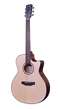 Crafter Lite G16 CE, satin finished acoustic guitar in Grand Auditorium shape with solid spruce top and mahogany back and sides, with pickup and cutaway