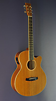 Tanglewood Reunion Super Folk, satin finished acoustic guitar with pickup, Folk shape with mahogany top (veneered) and mahogany on back and sides, with cutaway